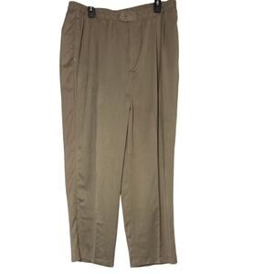 Mauss and Hoffman NWT womens XXL ( 16-18) dress pants dark khaki $425 retail!